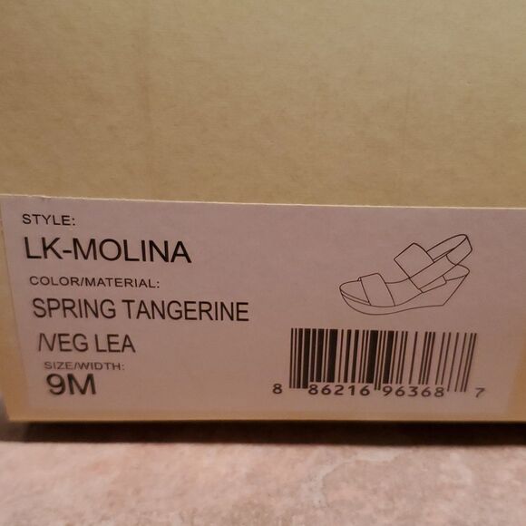 LUCKY BRAND  Women's 🍊 Tangerine Wedge  Sandals.NIB SIZE 9 - Picture 7 of 8